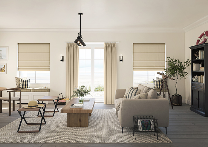 Esme, Timeless Cream - Motorised Roman Blind - Image 8